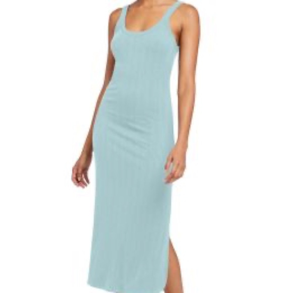 Vitamin A West Midi Dress in “Sky” Light Blue Color - $138 Retail!